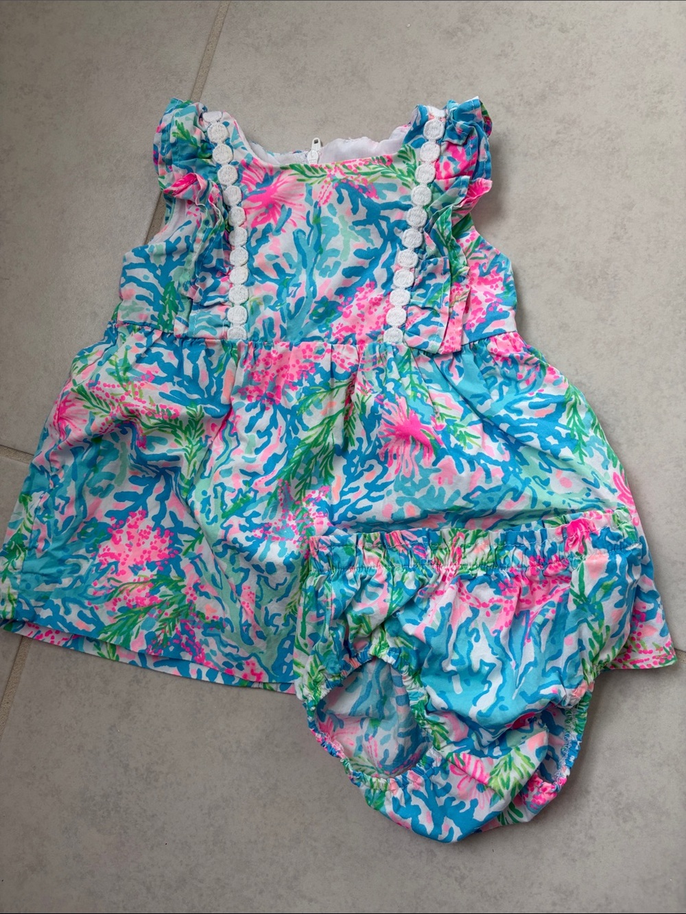 Lilly Pulitzer Baby infant dress with bloomers